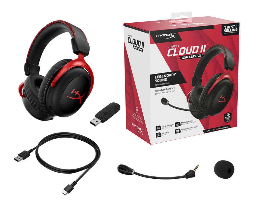 HyperX Cloud 2 Wireless | Gear Studio | PC Gaming Accessories | Cambodia